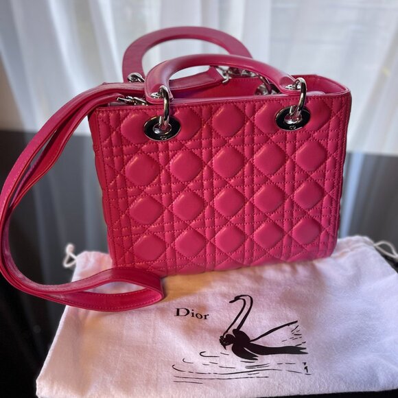 Christian Dior Lady Dior Medium Cannage Lambskin Bag - Picture 11 of 14